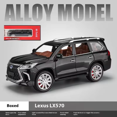 1:24 Diecast Lexus LX570 Model Car With Smoke